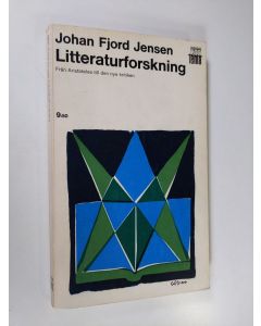 Kirjailijan Johan Fjord Jensen käytetty kirja Litteraturforskning