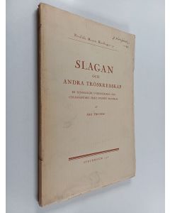 Kirjailijan Dag Trotzig käytetty kirja Slagan och andra tröskredskap - en etnologisk undersökning med utgångspunkt från svenskt material