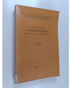 Kirjailijan Eino Jutikkala käytetty kirja Läntisen Suomen kartanolaitos Ruotsin vallan viimeisenä aikana 1