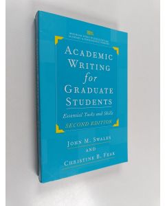 Kirjailijan John M. Swales käytetty kirja Academic writing for graduate students : essential tasks and skills