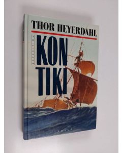 Kirjailijan Thor Heyerdahl käytetty kirja Expedition Kon-Tiki