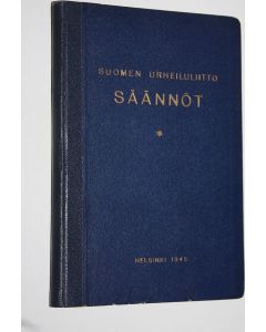 käytetty kirja Toimintasäännöt, rata- ja kenttäurheilun kilpailusäännöt ja SVUL:n yleiset kilpailusäännöt
