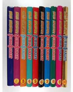 Kirjailijan Walt Disney & Carl Barks käytetty kirja Aku Ankan Juhlasarjat 1-10