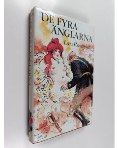 Kirjailijan Lars Rosander käytetty kirja De fyra änglarna : eller Se, Dannebrogen vajar över Kronprinsessegades glädjehus : Anteckningar från år 1910 af GM, kapten och directeur