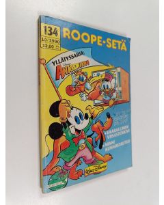 Kirjailijan Walt Disney käytetty kirja Roope-setä 10/1990