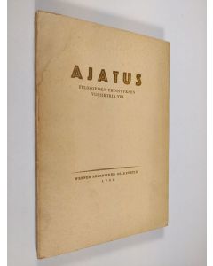 käytetty kirja Ajatus 8 : filosofisen yhdistyksen vuosikirja