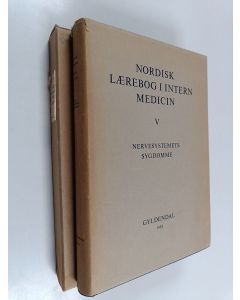 Kirjailijan Knud Faber käytetty kirja Nordisk laerobog i intern medicin V : Nervesystemets sygdomme (Laatikossa)
