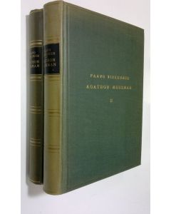 Kirjailijan Paavo Virkkunen käytetty kirja Agathon Meurman 1-2 : henkilö ja elämäntyö ; 1826 - 1855 ; 1855-1880