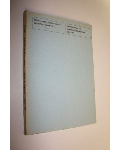 käytetty kirja Opinto-opas ja kurssiesitekokoelma 1977-78