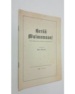 käytetty teos Herää valvomaan! N:o 6 1956