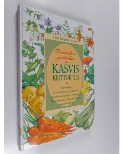 Kirjailijan Virpi Raipala-Cormier käytetty kirja Frantsilan yrttitilan kasviskeittokirja