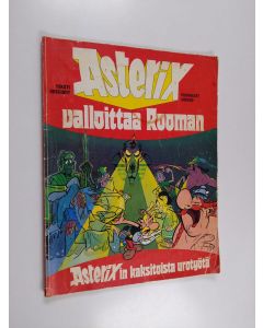 Kirjailijan Rene Goscinny käytetty kirja Asterix valloittaa Rooman ; Asterixin kaksitoista urotyötä