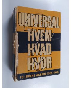 käytetty kirja Universal Hvem Hvad Hvor 1934-1948