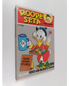 Kirjailijan Walt Disney käytetty kirja Roope-setä 1/1982