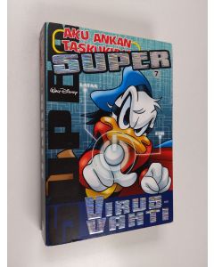 Kirjailijan Walt Disney käytetty kirja Aku Ankan taskukirja Super 7 : Virusvahti
