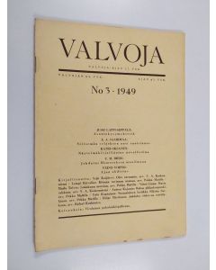 käytetty teos Valvoja 3/1949