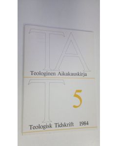 käytetty kirja Teologinen aikakauskirja 5/1984