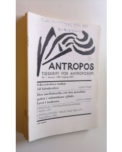 käytetty teos Antropos 1980 : Tidskrift för antroposofi - Nr. 1-10 (5,9 puuttuu) Januari-December  Årgång XXVI