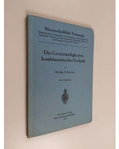 Kirjailijan A. Nasvytis käytetty kirja Die Gesetzmässigkeiten kombinatorischer Technik