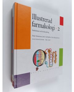 Kirjailijan Terje Simonsen käytetty kirja Illustrerad farmakologi 2 : sjukdomar och behandling
