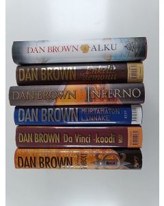Kirjailijan Dan Brown käytetty kirja Dan Brown -paketti (6 kirjaa) : Da Vinci -koodi ; Kadonnut Symboli ; Inferno ; Murtamaton linnake ; Alku ; Enkelit ja demonit