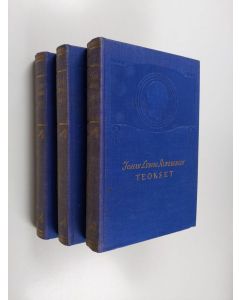 Kirjailijan Johan Ludvig Runeberg käytetty kirja Johan Ludvig Runebergin teokset 1-3 : Runoelmia, ensi osa/Hirvenhiihtäjät/Runoelmia, toinen osa/Hanna/Pieniä kertomuksia; Joulu-ilta/Nadeshda/Runoja 3/Vanhan puutarhurin kirjeitä/Kuningas Fjalar/Vänrikki St