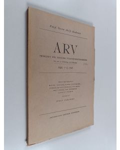 käytetty kirja ARV Tidskrift för nordisk folkminnesforskning, häft. 1-2, 1945