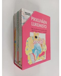 Kirjailijan Tim Healey käytetty teos Hissu Hiirulaisen taikavärit ; Kahden kodin kissa ; Plip plop ja räiskis ; Minna laittaa järjestykseen ; Nalle Herkkusuun lomapäivä