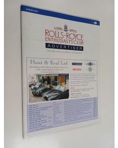 käytetty teos Rolls-Royce enthusiasts' club advertiser for Rolls-Royce and Bentley ethusiasts : August 2004