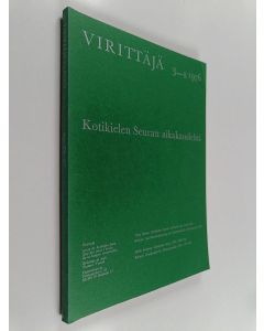 käytetty kirja Virittäjä 3-4/1976