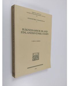 Kirjailijan Carola Ekrem käytetty kirja Räkneramsor bland finlandssvenska barn