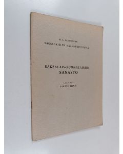 Kirjailijan Terttu Tilvis käytetty teos Saksalais-suomalainen sanasto