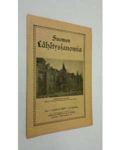 käytetty teos Suomen lähetyssanoma n:o 1 tammikuu 1929