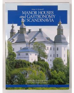 Kirjailijan Helge V. Qvistorff käytetty kirja Manor Houses and Gastronomy in Scandinavia