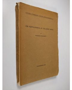 Kirjailijan Gunnar Palmgren käytetty kirja Juridiska föreningens i finland publikationsserie n:o 4 - Om påföljderna av säljares mora