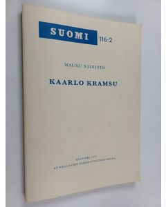 Kirjailijan Maunu Niinistö käytetty kirja Kaarlo Kramsu