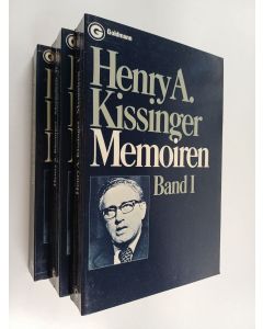 Kirjailijan Henry Kissinger käytetty kirja Memoiren 1-3 (laatikossa)