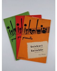 Kirjailijan Georg Malmsten käytetty teos Iskelmiä pianolle : Seiskari : Saaristolais-valssi ; Heili Karjalasta ; Kyllä niistä selviää...