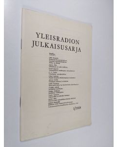 Tekijän Raimo ym. Wikstedt  käytetty teos Yleisradion julkaisusarja 1/1968