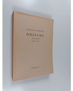 käytetty kirja Helsingin yliopiston ohjelma vuonna 1969-1970