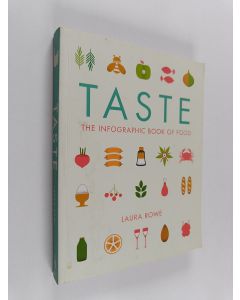Kirjailijan Laura Rowe käytetty kirja Taste : the infographic book of food