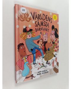 Kirjailijan Anna Hansson käytetty kirja Världens sämsta barnvakt