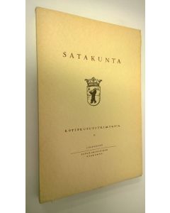 käytetty kirja Satakunta kotiseutututkimuksia 2