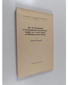 Kirjailijan Heikki Pitkänen käytetty kirja Über den vitaminhaushalt in der schwangerschaft und im wochenbett bezüglich der A- und B1-vitamine, der nikotinsäure und des C-vitamins