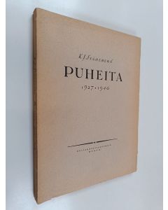 Kirjailijan K. J. Ståhlberg käytetty kirja Puheita 1927-1946