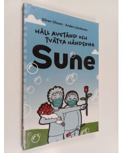 Kirjailijan Sören Olsson käytetty kirja Håll avstånd och tvätta händerna Sune
