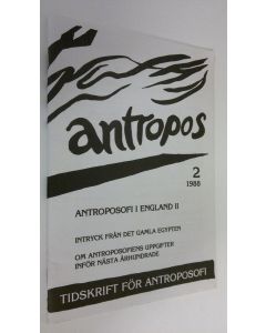 käytetty teos Antropos 2/1988 - Tidskrift för antroposofi