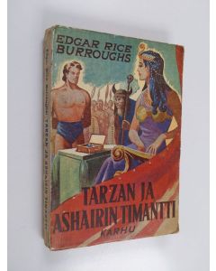 Kirjailijan Edgar Rice Burroughs käytetty kirja Tarzan ja Ashairin timantti