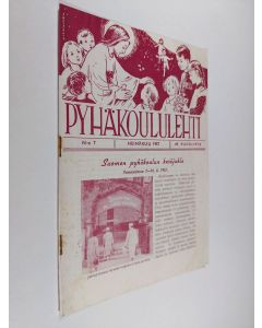 Kirjailijan T. J. Vauramo käytetty teos Pyhäkoululehti 7/1957