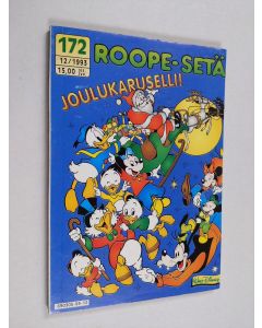 Kirjailijan Walt Disney käytetty kirja Roope-setä 12/1993